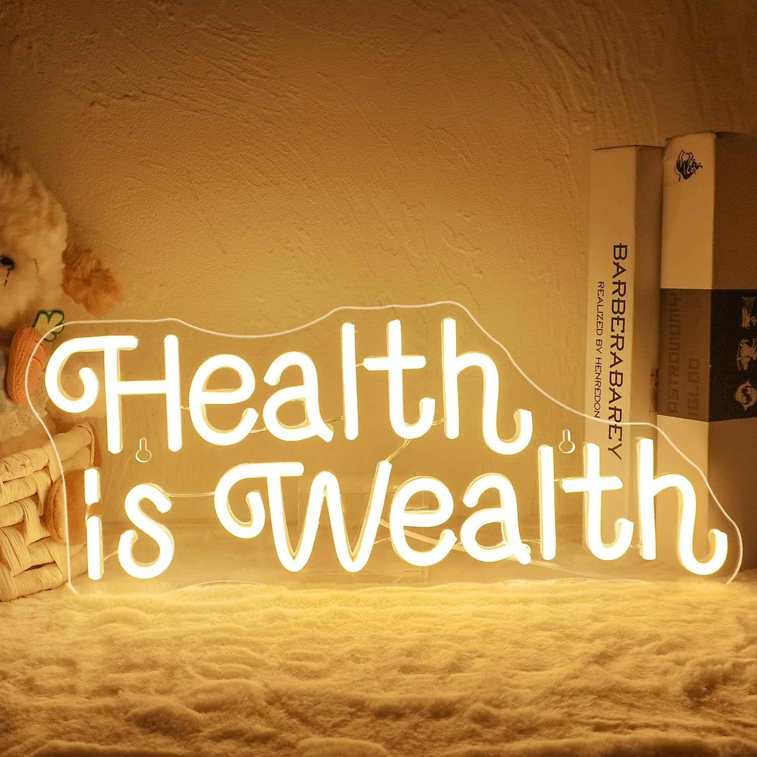 건강은 부입니다 네온사인 USB 전원 LED 네온 조명 - Health Wellness Gym 리뷰 및 가격