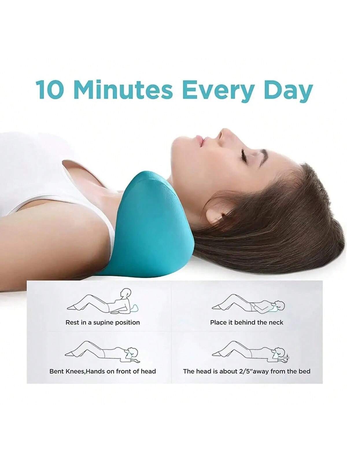 PC 베개 경추 견인기, 근육 이완 마사지기, 어깨 목 - Neck Traction Pillow 리뷰 및 가격