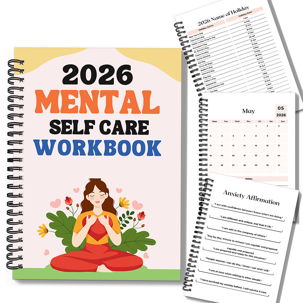 1PC 2026 마음챙김 정신 자기 관리 워크북: 웰니 - Health Wellness Mental Health 리뷰 및 가격