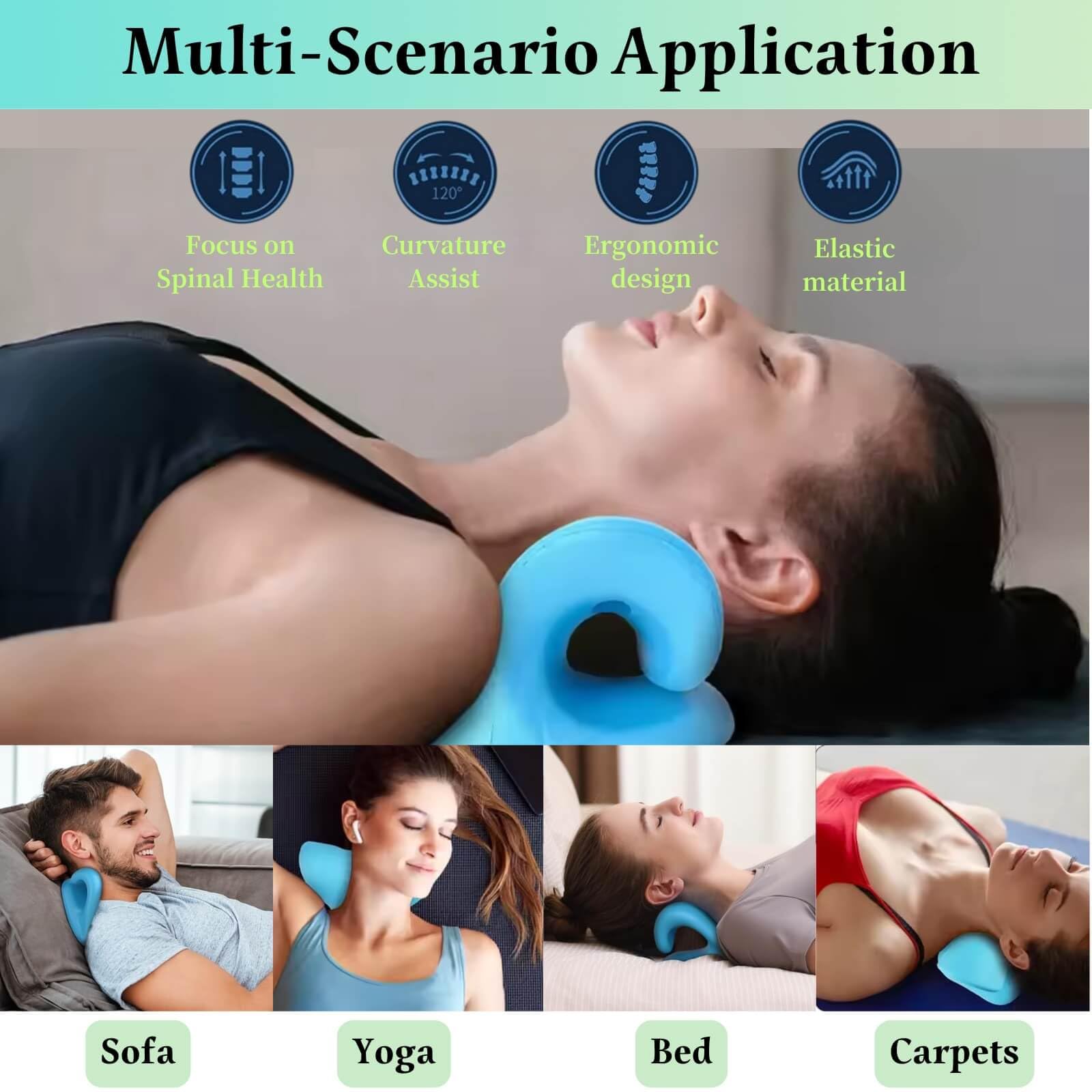 목과 어깨 이완기, 경추 교정 견인 장치, 고급 경추  - Neck Traction Pillow 리뷰 및 가격